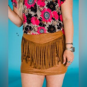2FlyCo Roundup Skort - Saddle